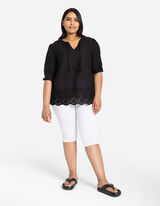 Caprihose - Coloured-Denim