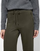 Pantaloni - Detalii metalice - Verde inchis