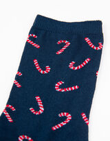 Nogavice - Božič - temno modra