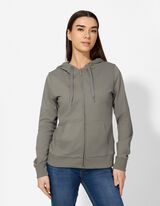 Veste molletonn&eacute;e - Capuche &agrave; cordon - Vert