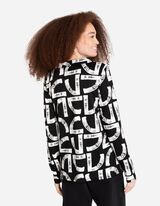 Overhemdblouse - V-hals - zwart