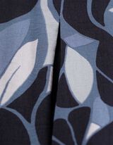 Pantaloni a palazzo - Stampa allover - blu