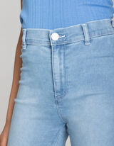 Kapri hlače - Vsebnost streča - svetlo modra