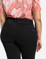 Pantaloni capri - Denim colorato - nero