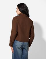 Bluse - Polyester - hellbraun