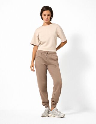 Jogginghose - Relaxed Fit - Beige