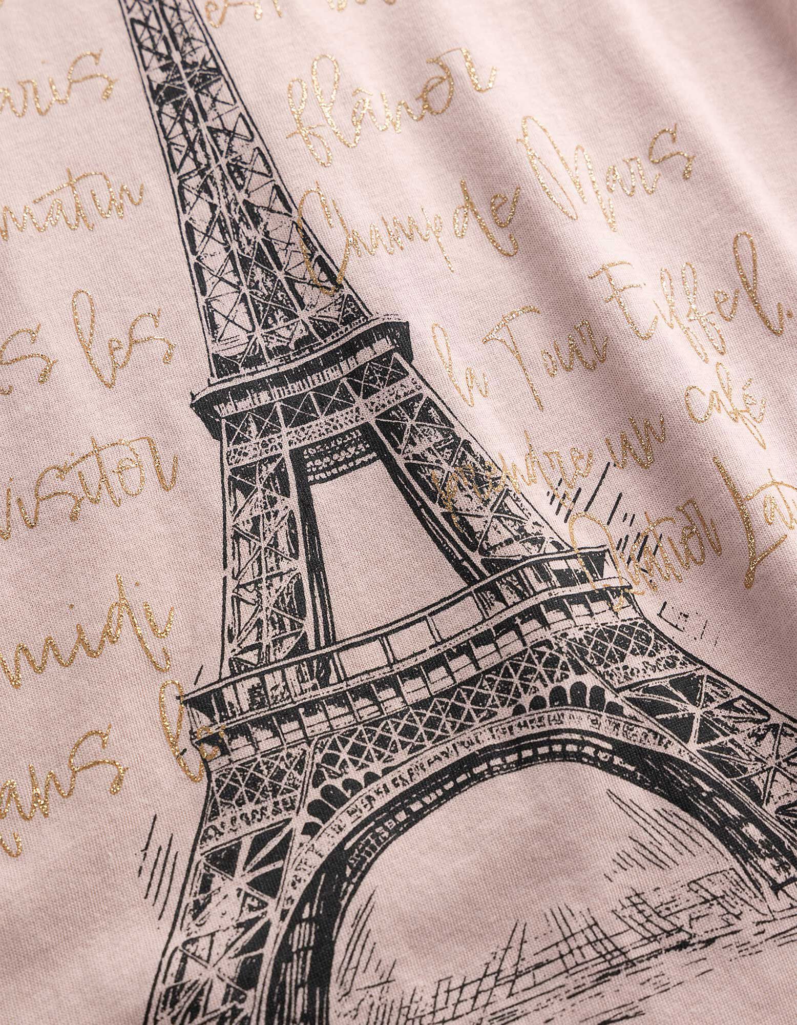 T-Shirt - Glitzerprint - Rosa