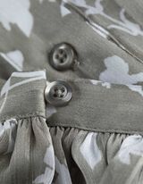 Blouse - Motief all-over - donkergroen