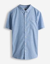 Overhemd - Linnenmix - lichtblauw