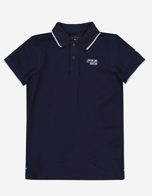 Polo-majica - Print - tamno plava