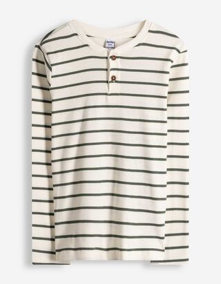 Langarmshirt - Streifen - wei&szlig;