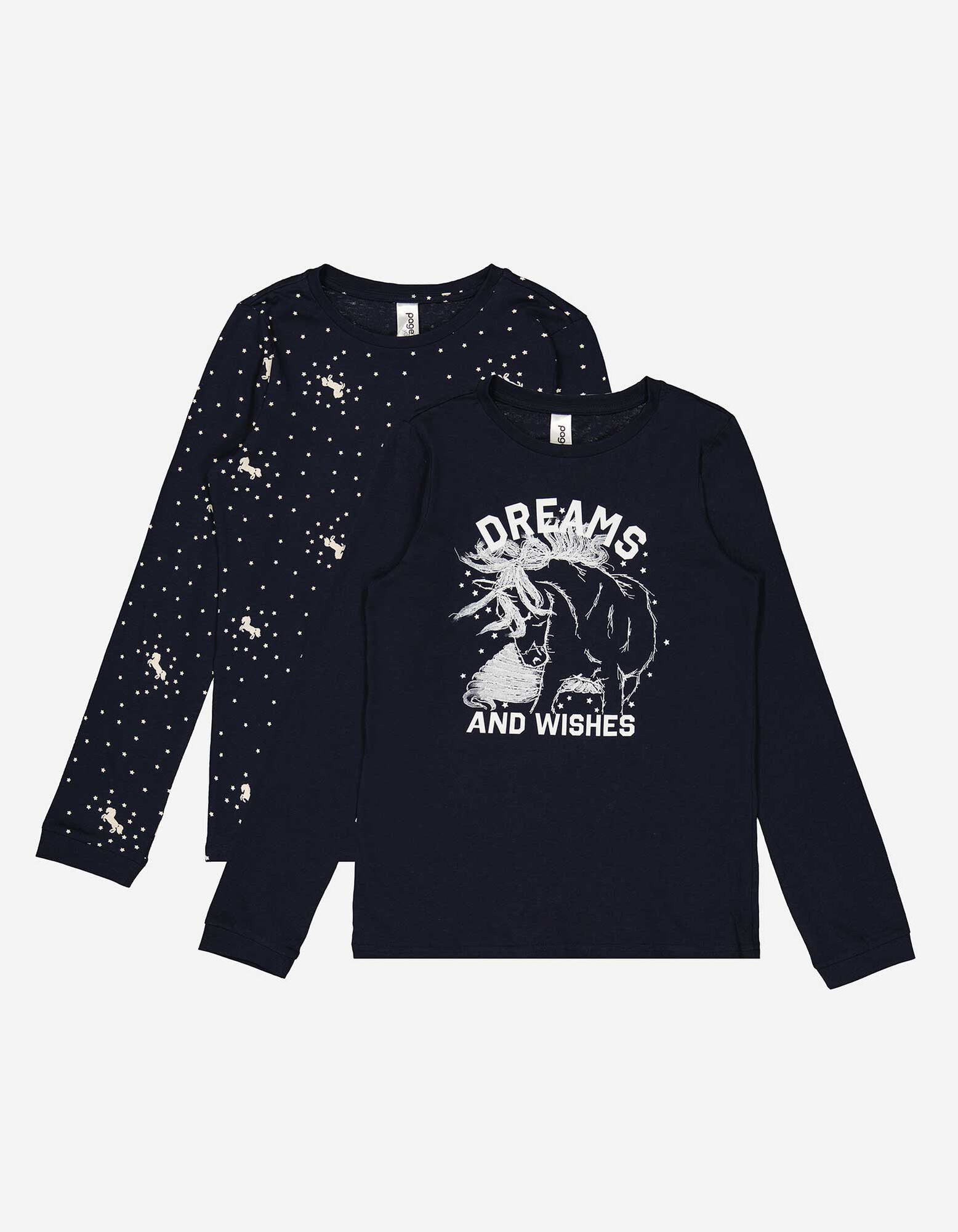 Pyjama set van shirt en broek - Set van 2 - brons