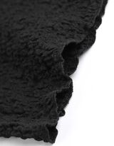 Top - Aspetto grinzoso - nero