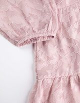 sukienka koszulowa - Szyfon - lila