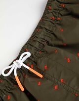 Kopalne hlače - Raztegljiv pas - temno zelena