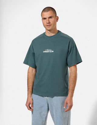 T-Shirt - R&uuml;ckenprint - dunkelblau
