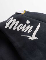 Sweatjacke - Print - schwarz