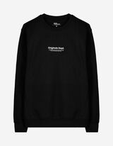 Sweatshirt - Rundhals-Ausschnitt - schwarz
