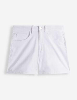 Shorts - Twill - Wei&szlig;