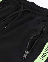 Bermude  - Dungi contrastante - Negru