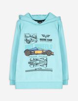 Hoodie - Hot Wheels - blau