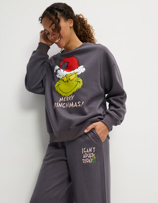 Sweatshirt - Grinch - Dunkelgrau