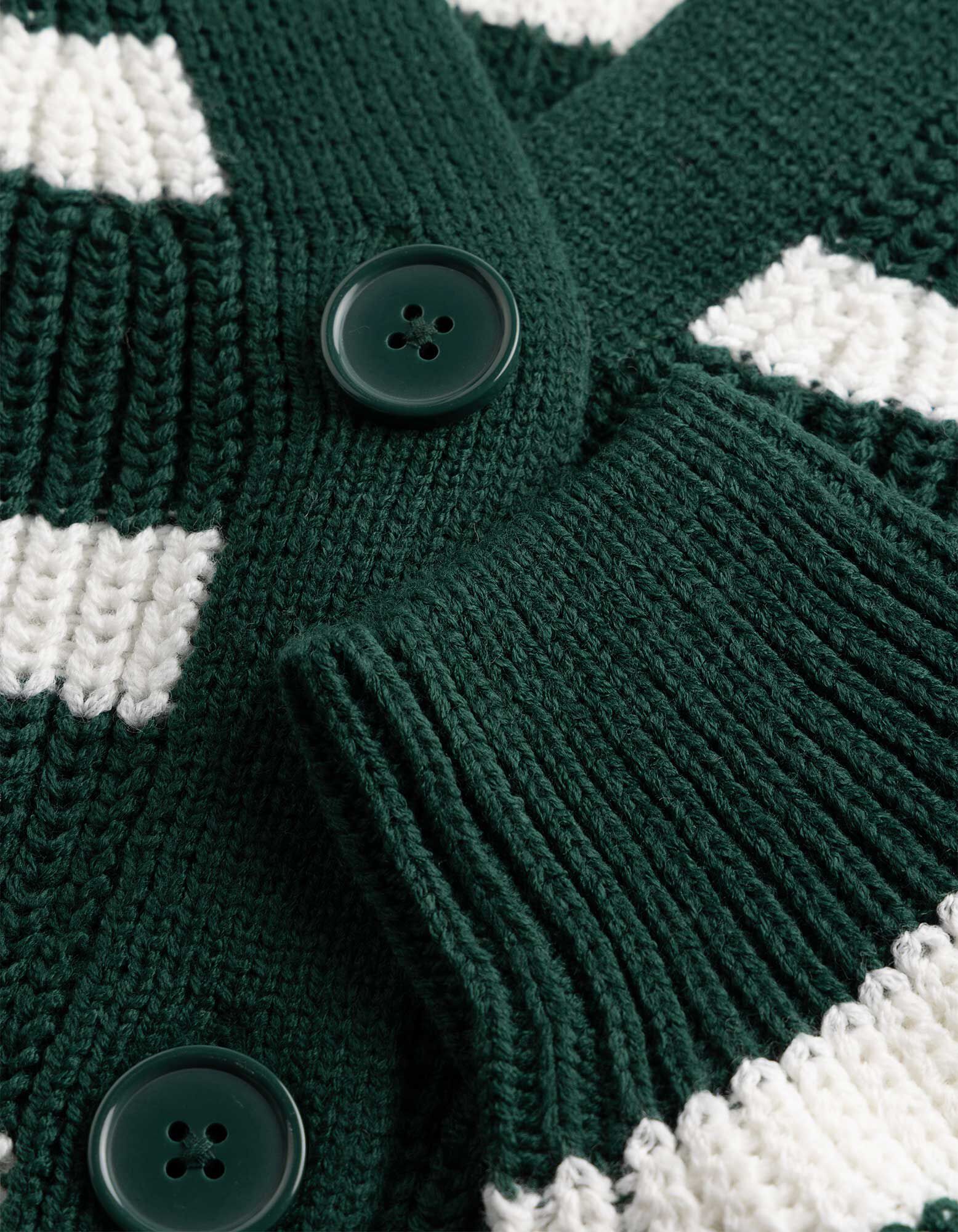Strickjacke - Strick - Dunkelgr&uuml;n
