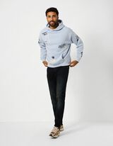 Sweatshirt - Print all-over - blauw