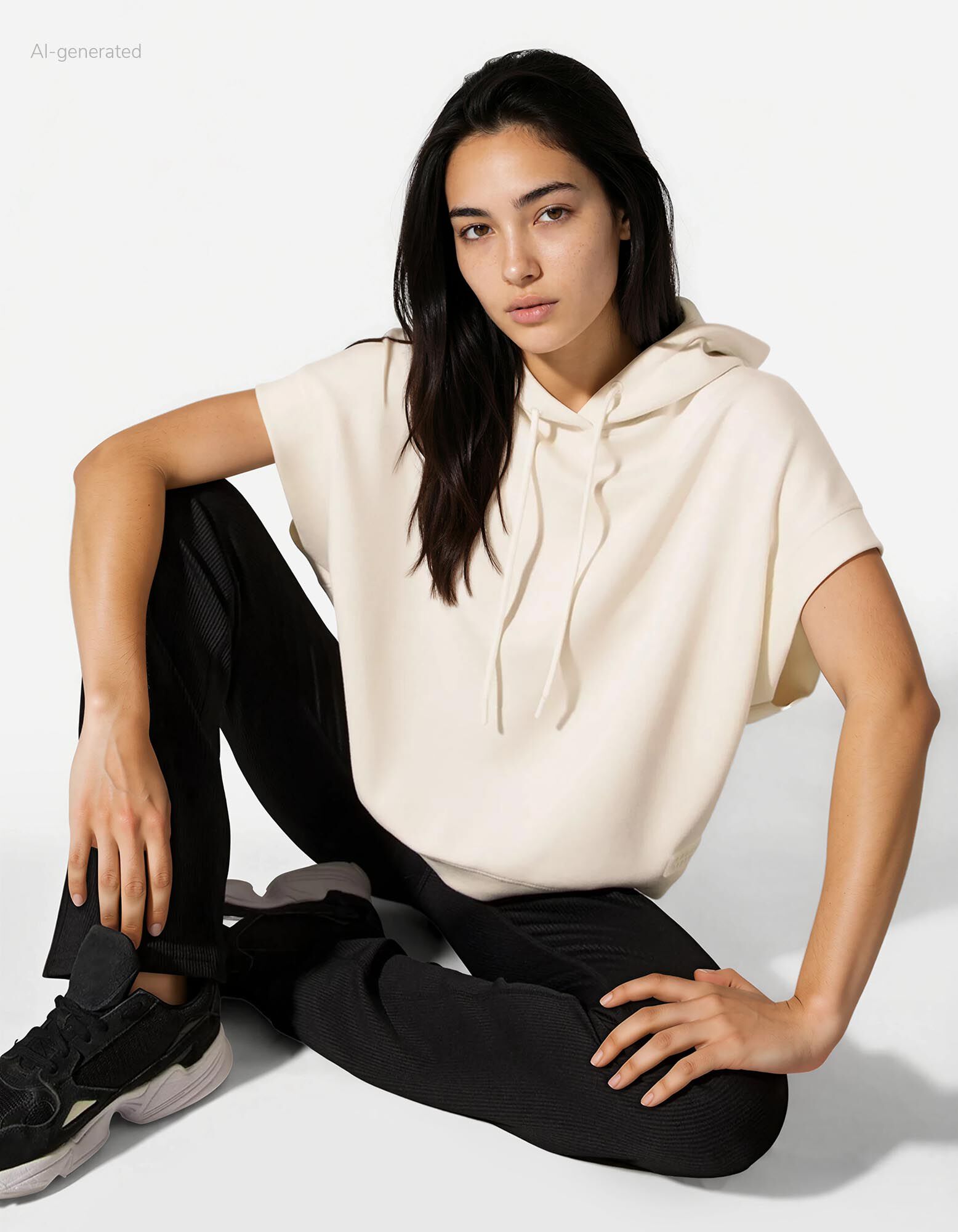 Sweatshirt - Modal-Anteil - wei&szlig;