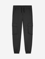 Cargohose - Jersey - schwarz
