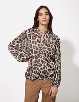 Blouse - Luipaardprint - beige