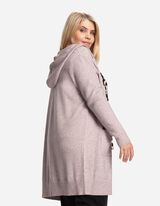 Longcardigan - Woll-Optik - beige