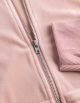 Sweatvest - Fluweel - Roze