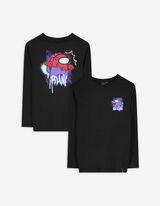 Langarmshirt - Among US - schwarz