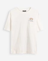 T-shirt - Dos imprim&eacute; - blanc