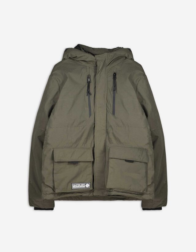 Parka - Vízlepergető - sotetzold