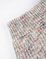 Dlhý pulóver - Úplet - biely