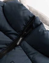 Steppweste - Abnehmbare Kapuze - dunkelblau