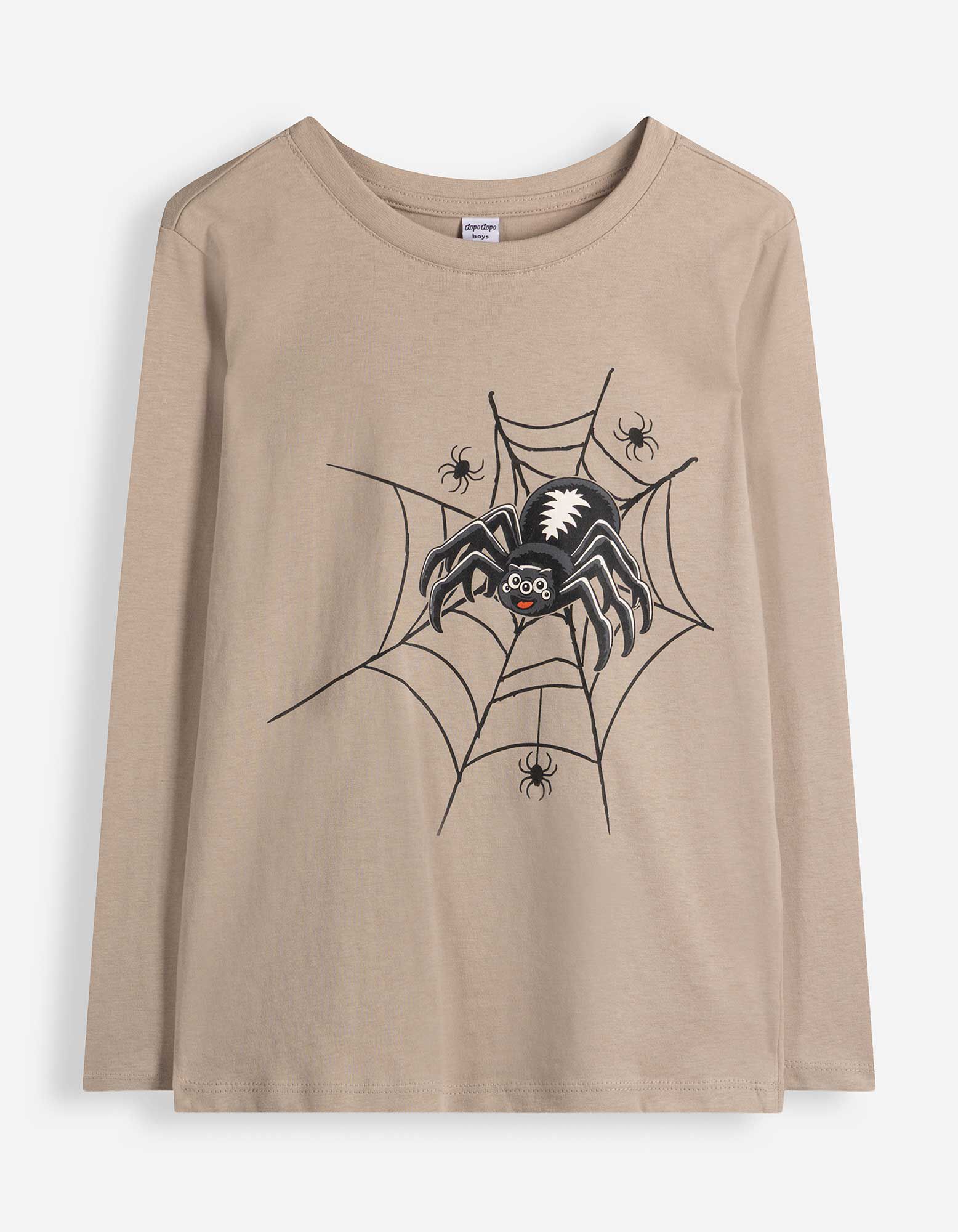 Langarmshirt - Halloween - Beige