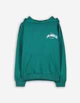 Felpa con cappuccio - Stampa sul retro - verde