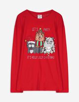 Maglia a manica lunga - Natale - rosso