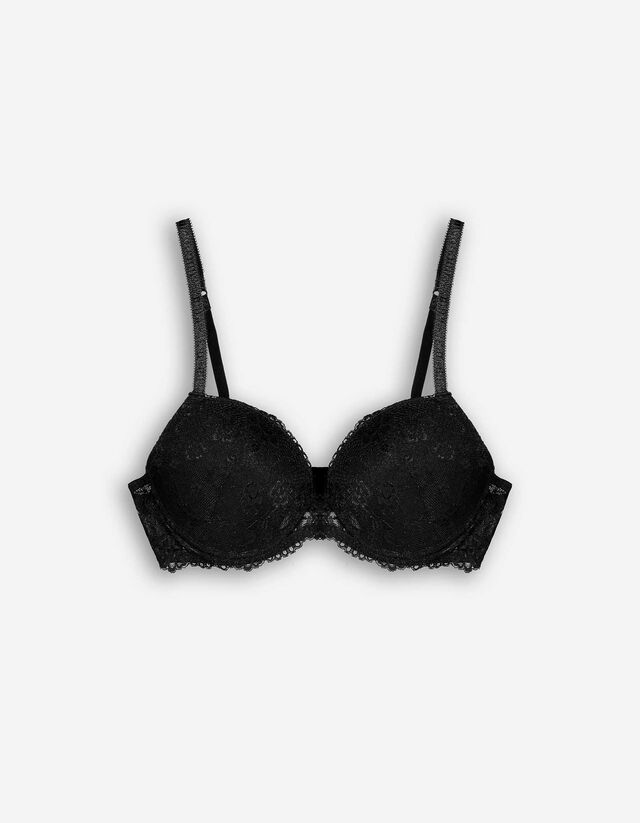 Push-up-bh - Met kant - zwart