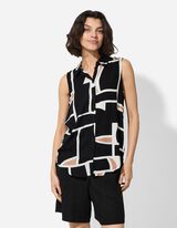 bluza - Print po čitavoj povr&scaron;ini - crna