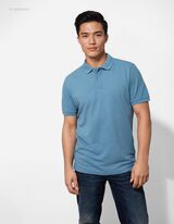 Polo - Chiusura tramite bottone - blu