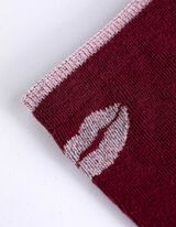 Sokken - Motief all-over - donkerrood