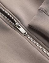 Sweatjacke - Kapuze - Taupe