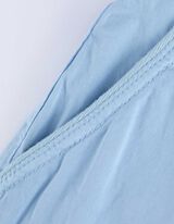 Shorts - Ziernähte - hellblau