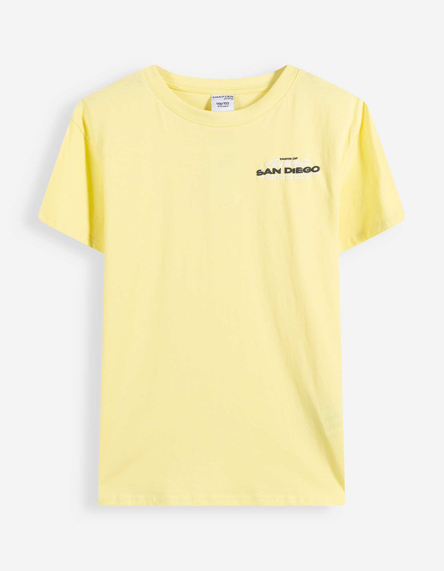 Souprava  tričko a kalhoty - Spadl&aacute; ramena - gelb