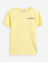 Souprava  tričko a kalhoty - Spadl&aacute; ramena - gelb