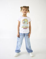 T-s&auml;rk - tr&uuml;kis - valge